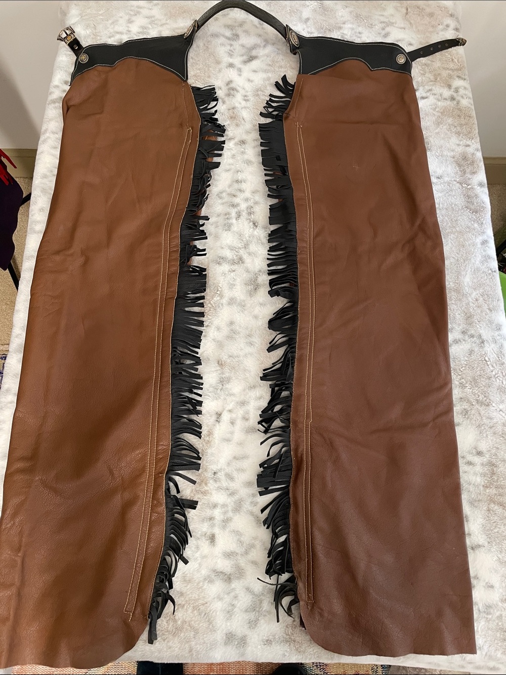 Handmade Chaps/Chinks brown black